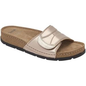 Scholl, platina dames sandalen gelamineerd, Platina, 36 EU