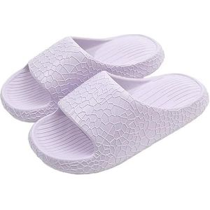 Non-slip Bathroom Slippers,Soft Slippers,Indoor And Outdoor Platform Pool Slippers Shower Slippers (Color : Purple, Size : 36-37)