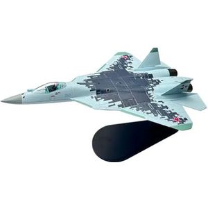 Voor Russische Sukhoi SU57 Su-57 Stealth Straaljager Vliegtuig Metalen Militaire Diecast Vliegtuig Model Voor 1/100