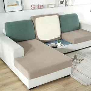 SYT-MD Sofa Kussenhoezen, Hoge Stretch Sofa Seat Kussenovertrekken, Bank Kussenhoes Universeel Voor 1/2/3 Zits Sofa Meubelbeschermer Antislip Met Elastische Bodem (Color : G, Size : L shape)