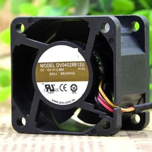 Voor AVC DV04028B12U 4028 40X40X28MM 4cm ventilator 4-draads snelheid DC 12V 0,66A axiale koelventilator(2510-4Pin(4Wires))