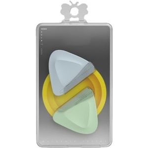 Facial Trimmer Roestvrij Staal Scheren Verwijderaar: Draagbare 2 STKS Driehoek Roestvrije Mini Wenkbrauw Scheermes Trimmen