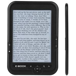 E BOOK Reader E Ink , 6 inch scherm leesbaarheid Laag stroomverbruik E BOOK Reader , voor lezen voor kinderen(zwart , 8G)