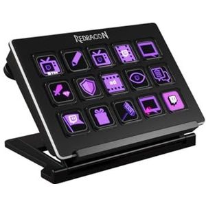 Redragon Streamdeck Streamcraft Ss550, Zwart, LCD Knoppen, USB-poort
