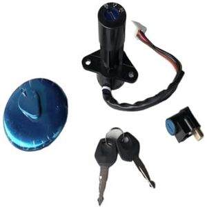 Motorfiets 6 Draad Ontsteking Schakelaar Lockset Richting Van Het Slot Brandstoftank Cover Sleutel Voor QJ125 LF125 125CC (Volledige set)