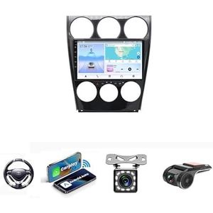 Android 13 Auto Stereo MP5 Player 9'' Screen Autoradio Voor Mazda 6 2004-2015 Car-play Android Auto GPS-navigatie Bluetooth RDS FM AM DAB+ Radio Stuurbediening Voice Control(NF-3 8Core 2+32G)