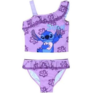 Disney Lilo & Stitch Badpak voor meisjes, eendelig badpak van 5 tot 13 jaar, 2 Stuk - Lila, 9-10 jaar
