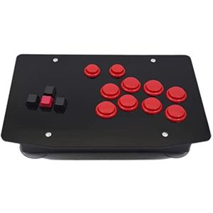 RAC-J500K Toetsenbord plus knop Mixbox Arcade Fighting Joystick USB Computer mobiele telefoon Computer accessoires (Size : Red)
