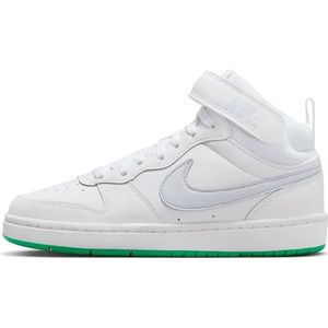 Nike CD7782 COURT BOROUGH MID 2 wit witte damesschoenen sneakers unisex veters, White Football Grey Stadium Green, 40 EU