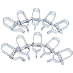 Kabelklemmen, kabelklemmen, verstelbare spanklemmen, metalen kabelklemmen, gegalvaniseerde ijzeren kabelklemmen for tuinieren en landbouw(10.00X4.50X2.00CM)