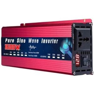 Inverter 12V 220V 2000W 3000W 4000W DC 12v 24v Naar AC 220v 110v Voor Zuivere Sinusgolfvoeding Spanningsomvormer Autozonne-omvormer Converter(12V,110V 60HZ,1600W)
