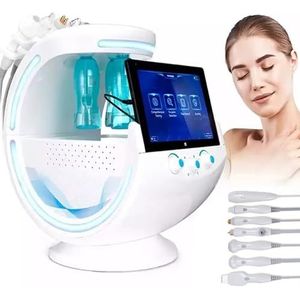 7 in 1 Waterstofzuurstof Gezichtsverzorgingsapparaat, Big Bubble Beauty-apparaat, Multifunctionele Cool Hammer Huidanalysator Face Lifting Diepe reiniging Hydrodermabrasie Salon Beauty-apparaat