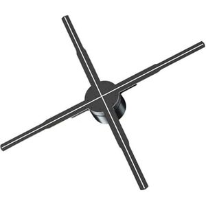 3D Hologram Projector Fan Led Display Flexibele Controle Sign Reclame Machine Aangepaste Logo Speler Hoge definitie(P50)