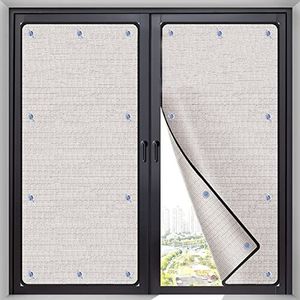 Warmte-Isolatie Reflecterende Raamfolie,Zonwerende Folie Privacyfolie,Aluminium Isolatiefolie,Anti-UV-Folie Vensterfolie,Energiebesparend,Aanpasbaar,voor Binnen en Buiten (60x200cm/24''x79'')