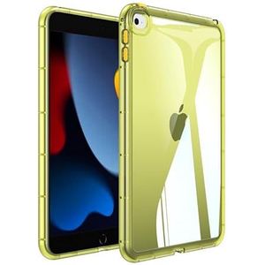 Voor iPad Mini 5e/4e Generatie Tablet Case, Zachte Clear Transparante Case Voor iPad Mini 7.9-Inch 2015/2017, Schokabsorptie, Slim Fit Lichtgewicht Bumper Case, Geel