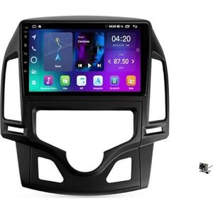 ZWCLSH Autoradio Stereo Compatibel met Hyundai i30 2007-2012: Upgrade 5G-Wifi 9"" QLED Touchscreen Head Unit - Draadloze Carplay Android Auto BT 5.0 GPS RDS DSP FM SWC Backup Camera, B, 2NF