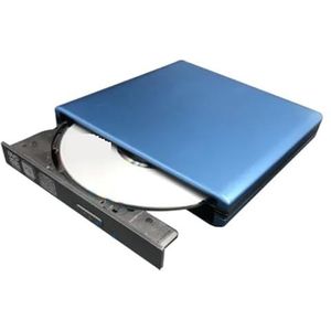 UHD 4K Blu-Ray-brander USB3.0 Externe Optische Dvd-drive Recorder RE/ROM 3D Blu-ray-spelers Schrijver Lezer Heldere Beeldkwaliteit Stabiele Audio(Blue)