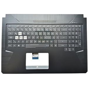 Laptoptoetsenbord Topcase Palmrest voor gaming voor FX705 FX705D FX705DT Crystal Keycaps met RGB-achtergrondverlichting(TR backit)