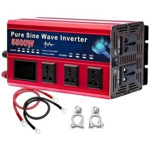 Spanningsomvormer DC 12v/24v Naar AC 220v Spanningsomvormer Auto Zonne-energieomvormer 4000W/5500W Voor Zuivere Sinusomvormer 12V 220V Omvormer(5500W 24V 220V)
