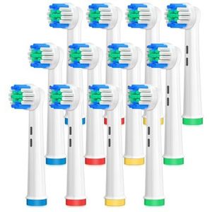 AnjoCare Vervanging borstelhoofden voor Oral B,12 Pack elektrische tandenborstel vervangende koppen,oplaadbare borstelhoofden compatibel met Oral B Pro1000/3000/5000/7000