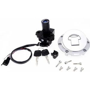 Voor CBR250 CBR400 MC19 MC22 NC23 NC29 NC30 NC35 VFR400 RVF400 1 Set Motorfiets Brandstofdop Contactslot Met 2 Sleutels Motorfiets Contactslot