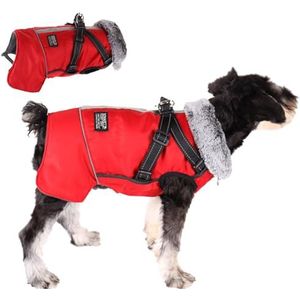 Hondenwinterjas | Fleece warm winddicht koud weer hondenvest,Gezellige puppyjas voor skiën, wandelen en kamperen, hondenjassen voor kleine middelgrote honden Onlynery