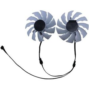 T128015SU Videokaartventilator GPU VGA-koeler voor Gigabyte voor GeForce RTX 3070 3070Ti VISION OC 8G witte versie, grafische kaartkoeling(2 PCS)