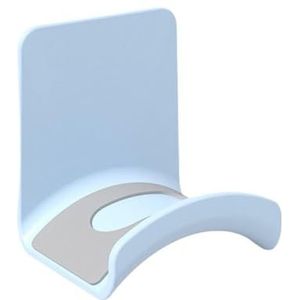 Universele hoofdtelefoonstandaard Adhensive Plastic Wall Mount Hanger Onder Bureau Headset Rack Houder Ondersteuning Voor Gaming Oortelefoon Beugel (Blauwe Wandmontage)