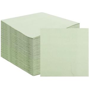 NAFJYR 200 stuks groene servetten wegwerp, salie groene diner servetten voor bruiloft verjaardagsfeestje tafel decor