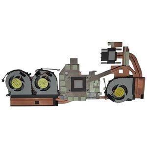 Laptop CPU & GPU ventilator & koellichaam voor MEDION ERAZER X7857 MD61081 MD60822 MD60823