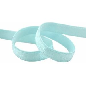 2 5 10 Yard 3/8"" 10mm Glanzende BH-band Elastische band Nylon Spandex Schouderband Ondergoed Lingerie Jurk Naaiwerk Rand-Blauwe Topaas-8mm-10 Yards