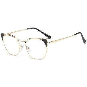 brilmontuur Anti-blauw licht Brilmonturen Metalen kattenoren Brilmonturen Creatieve brilmonturen Anti-oogvermoeidheid Brillen Unisex Mode accessoires