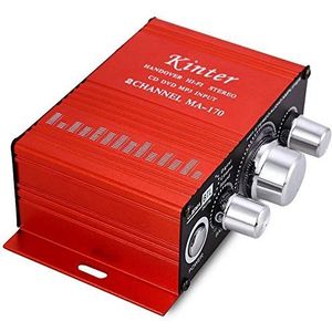 DollaTek - Kinter MA-170 - Mini HiFi Stereo Versterker - Aluminium - 20W