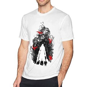 Bloo-Dborne Men's T-Shirt Adult Short Sleeve Tee Fashion Summer Tops overhemden(Small)