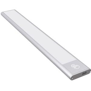 Meerkleurige LED Touch Sensor Nachtlampje USB Opladen Kast Wandlamp Ingang Ultradunne Magnetische Sensor Licht (Kleur: Zilveren Case, Maat: 20 cm)