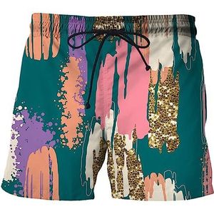 BBCBBZ Formaat Heren Zomerzwemshort Bloemen Strandshort Blauwe Shorts Gymbroek Zwemsurf(4xlcode)