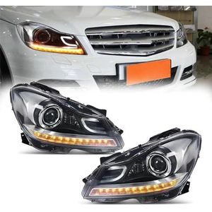 Headlamp Lens Auto Koplamp Voor Benz C Klasse Voor W204 2011-2014 LED DRL Dynamische Richtingaanwijzer Front Lichten Xenon Headlight Covers