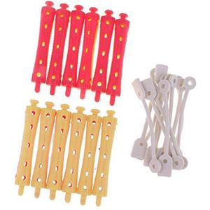 12x Haar Krultang Klemmen Kapper Perm Staven Haar Styling DIY Tool 7 X 1.3 cm