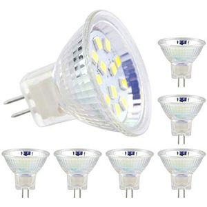 6 stuks LED MR11 gloeilampen koplamp GU4 LED-lampen 3 Watt 18 LEDs 20 Watt 30 Watt halogeenlampen gelijkwaardige niet-dimbare LED gloeilamp 12 V AC/DC voor Home Landscape Track verlichting