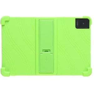 Geschikt for TCL Tab 10 Gen2 8496 10.1 Inch Skin 4 Hoeken Schokbestendig Airbags Zachte Siliconen Verstelbare Stand Cover (Color : Green, Size : For TCL Tab10 Gen2 8496)