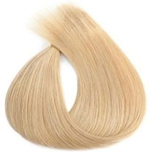 Paardenstaartverlenging, Blonde rechte paardenstaartextensies for vrouwen Nephaar(Bright gold)