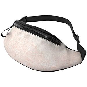 Rose Gold Faux Glitter Gedrukt Casual Sport Heuptas, Multifunctionele Crossbody Schoudertas, Wandelen Fietsen Reisrugzak, Zwart, One Size, Zwart, One Size, Zwart, Eén maat