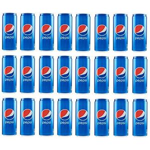 Pepsi Cola alcoholvrije dranken, 24 stuks, koolzuurhoudende dranken, 330 ml, doos zachte drank
