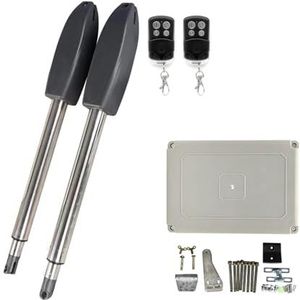 Automatische deuropener, 400KG Automatische elektrische draaipoortopener Kit Trekarmaandrijving Draaideuraandrijving Motoractuator Multi-afstandsbediening Optioneel(2 remote)