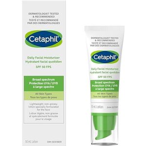 Cetaphil Dagelijkse gezichtsverzorging met zonnebrandcrème SPF 50+, 48 ml