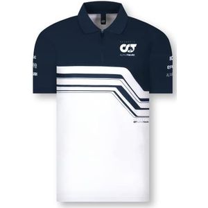 Red Bull Scuderia AlphaTauri Official Teamline Polo, heren large - originele merchandise, wit