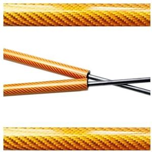 Dempers Achterklep Lift Ondersteuning Struts Voor Hyundai Terracan HP 2001-2007 Kofferbak Schokdempers Demper Cilinders Stang 2PCS Gasveren(Orange carbon fiber)