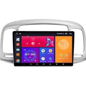 Android 13 Autoradio 9 inch Touch scherm dubbele Din auto stereo voor Hyundai Accent 3 2006-2011 met Bluetooth/FM radio/wifi/USB/stuurwielbediening/GPS(4 Core 2+32G)