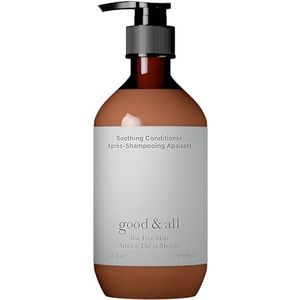 Good&All Tea Tree Conditioner tegen Jeuk, Droge Hoofdhuid met Pepermunt - Zonder Sulfaat, Siliconen en Parabenen - 400ml