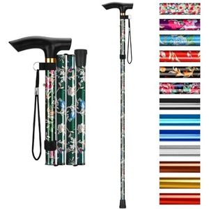 SupreGear - Opvouwbare Wandelstok - Groen - Verstelbare Hoogte - Lichtgewicht Draagbaar